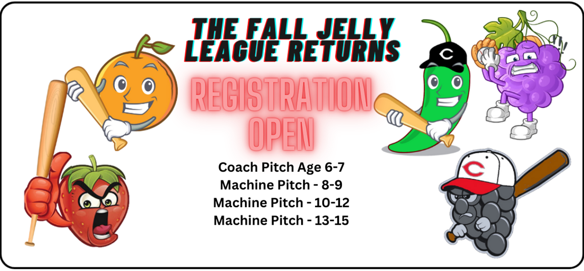 Fall Baseball (Jelly League) Registration is OPEN